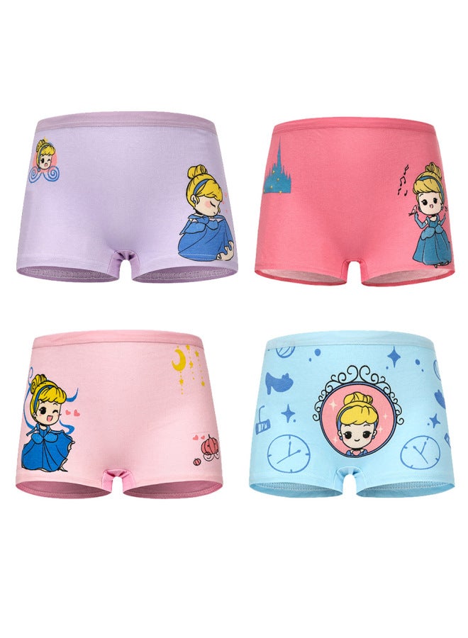 2026 New Girls' Underwear Pure Cotton Boxer Shorts For Girls Children's Shorts Cartoon All-cotton Class A Baby Girl Underwear