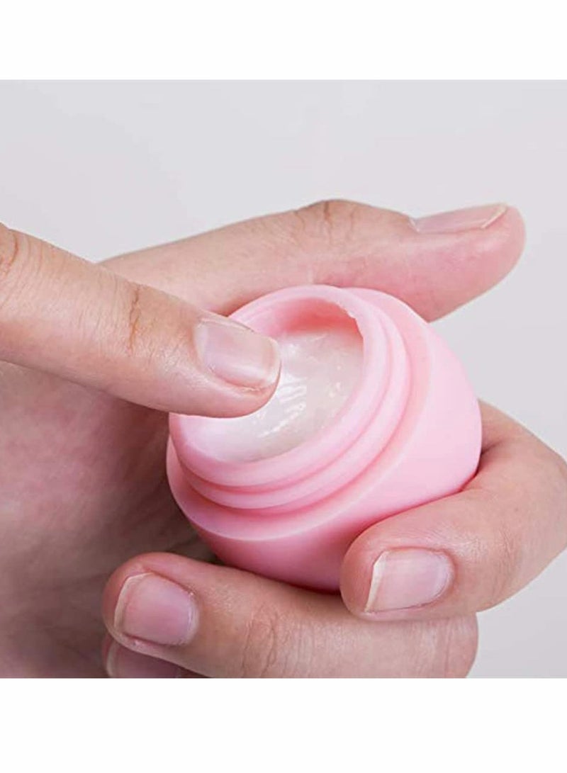 Travel Containers for Toiletries, Silicone Cream Jars, TSA Approved Travel Size Containers Leak-proof Travel Accessories with Lid for Cosmetic Makeup Face Body Hand Cream (4 Pieces)
