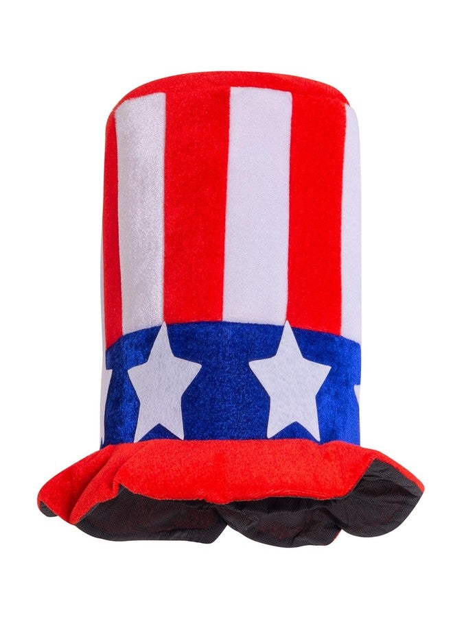 ALVOGIMOR 4th of July Hats Uncle Sam Patriotic Hat, American Flag Costume Accessories Top Hat for Men Women Teens - Image 1