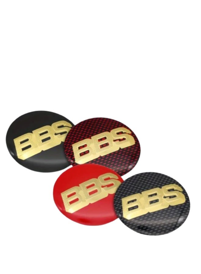 BBS 4 pieces of car accessories, 3D aluminum wheel center stickers with a diameter of 56 mm for BBS logo - Image 2
