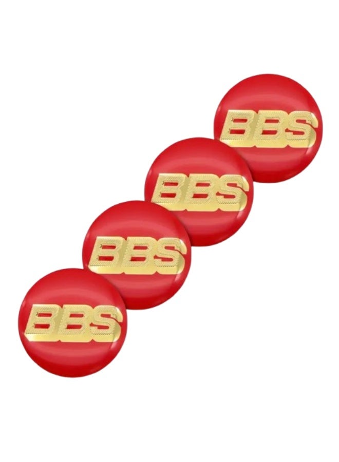 BBS 4 pieces of car accessories, 3D aluminum wheel center stickers with a diameter of 56 mm for BBS logo - Image 1