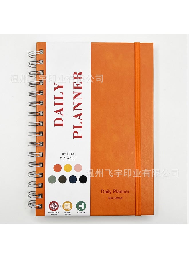 Feiyu Daily Plan Book A5 Coil Notebook Exquisite English Daily Book - Image 1
