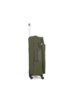 GIORDANO Giordano Trolley Bags 3 PCS Set Softside Spinners,Green  - Image 3