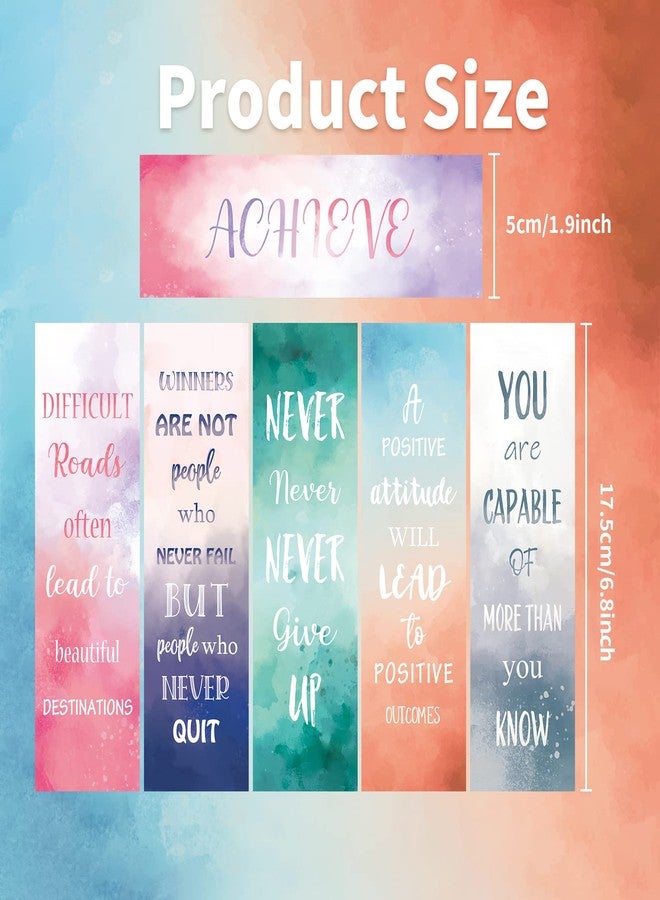 Anseal 12 PCS Inspirational Bookmarks for Women Men, 12 Styles Encouraging Bookmark for Kids Students, Positive Bookmarks Bulk for Reading Lovers Teachers School Home - Image 4