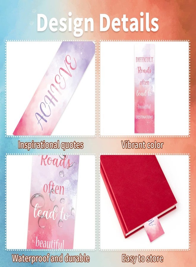 Anseal 12 PCS Inspirational Bookmarks for Women Men, 12 Styles Encouraging Bookmark for Kids Students, Positive Bookmarks Bulk for Reading Lovers Teachers School Home - Image 5