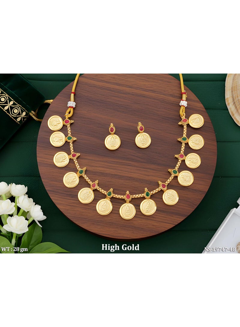 Gold-Tone Coin Necklace Set
