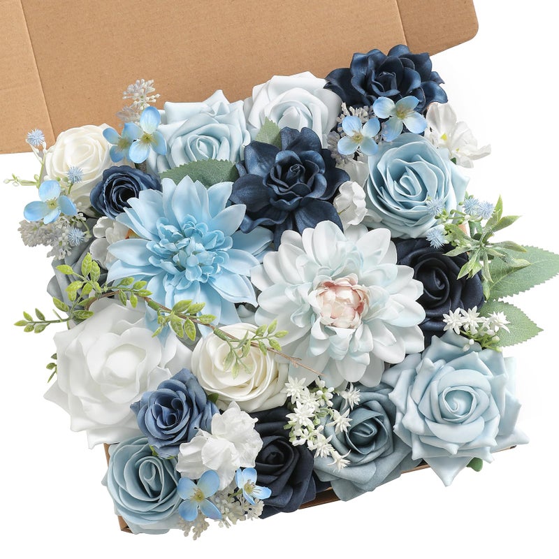 Serra Flora Artificial Flowers Combo Box Set for DIY Wedding Bouquets Centerpieces Arrangements Bridal Shower Party Home Decorations - Image 1