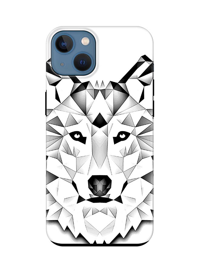 Tough Pro Series Case for Apple iPhone 14 Dual Layer hybrid PC & TPU Customized Mobile Cover Shield with inner TPU protection Matte Finish - Poly Wolf