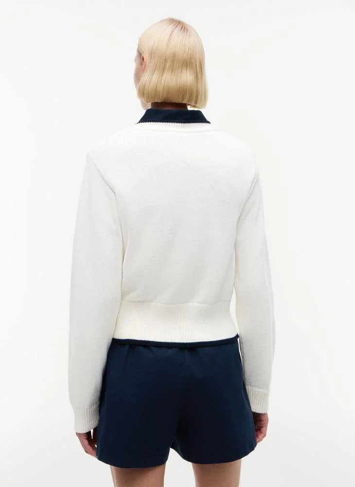 Tommy Hilfiger Logo Embroidery Relaxed Crew Neck Jumper