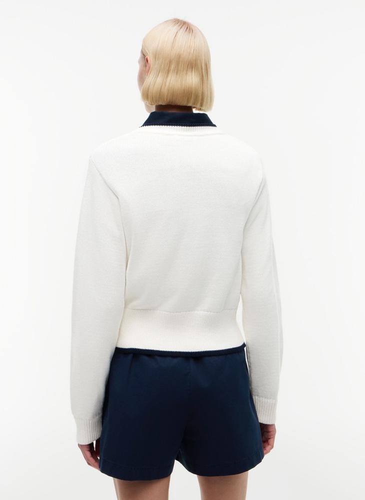 TOMMY HILFIGER Logo Embroidery Relaxed Crew Neck Jumper - Image 2