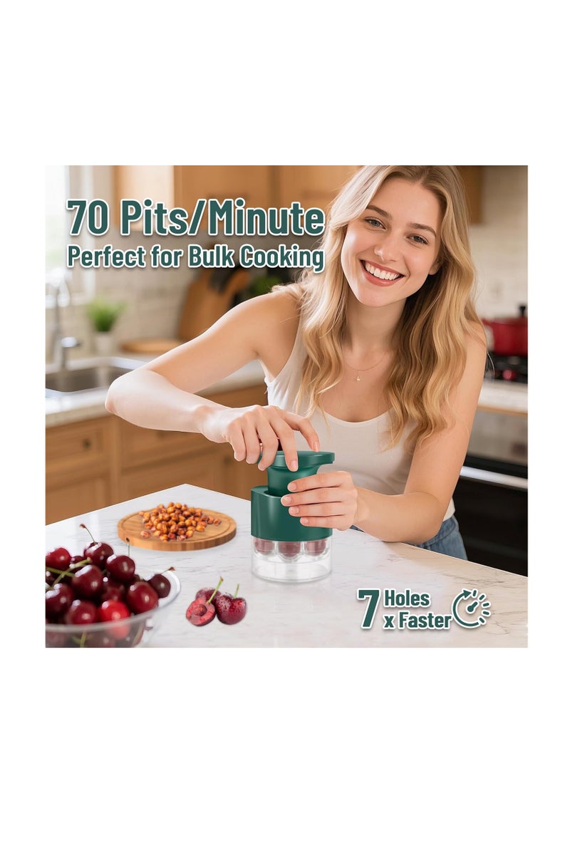 general 7-Hole Cherry Pitter Tool, Quickly Multiple Cherries Seed Remover, Save Time & Space For Making Cherry Jam - Image 2