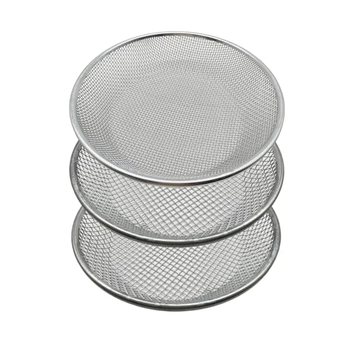 Anbadum 3 PCS Soil Sieve for Garen 12 inches Soil Sifter for Rocks Compost Suitable for 5 Gallon Drums 10mm6mm3mm - Image 1
