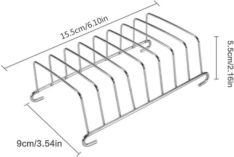 Stainless Steel Bread Rack Stand Rectangular Kitchen Supplies Air Fryer Accessories - Image 2