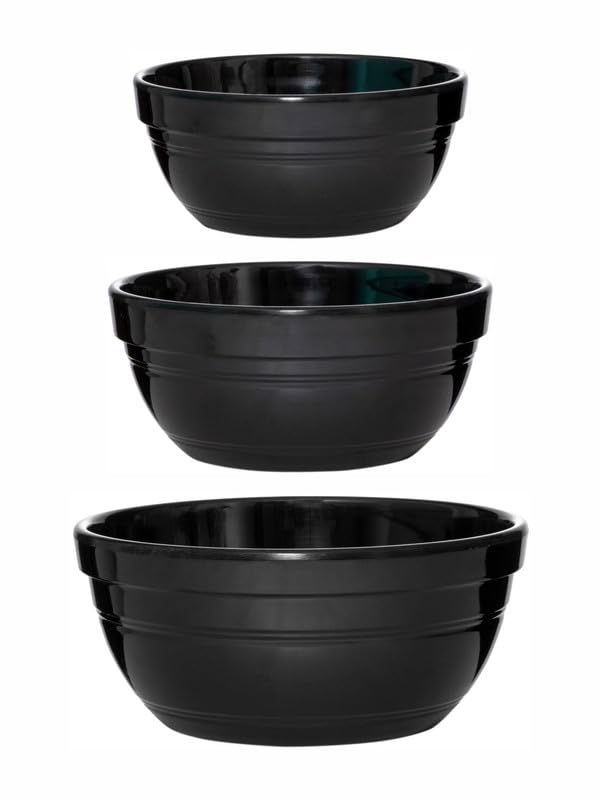 Servewell Ben Bowl Set 3 pc Black - Image 2