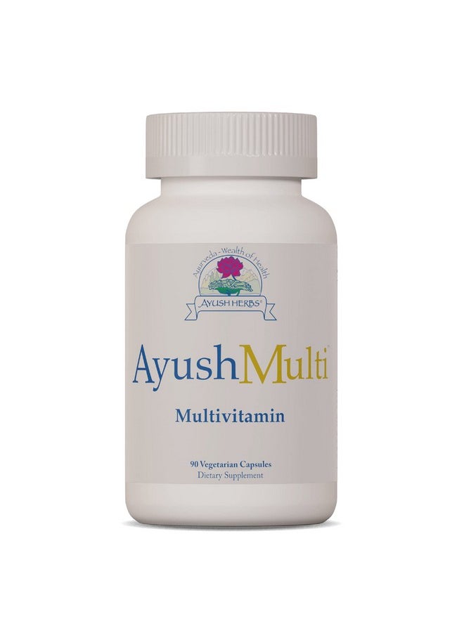 Ayush Herbs - Multi Allnatural High Antioxidant Multivitamin For Women And Men Active B Vitamin And Chelated Mineral Supplements Daily Vitamins For Adults 90 Vegetarian Capsules - Image 1