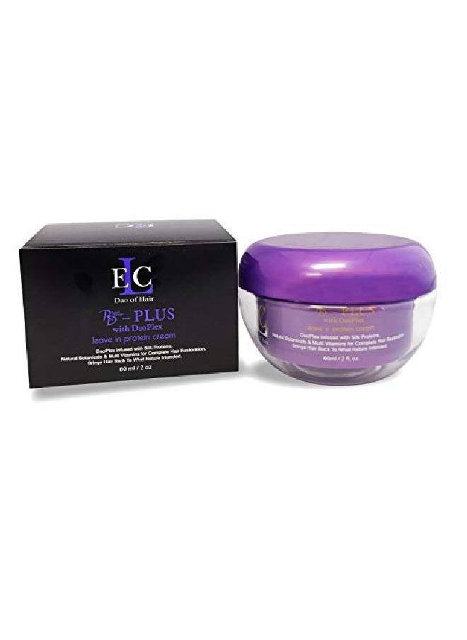 ELC Dao of Hair - Repair Damage Rd Plus Leavein Protein Cream (2 Oz) Healing & Smoothing Leavein Treatment Repairs Smooths Heat & Color Protection Blocks Humidity & Frizz Reduces Dry Time - Image 1