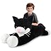 SuzziPals 43 inch Black and White Cat Stuffed Animal Lifelike Tuxedo Cat Plush Toy for Stress Relief Companion Extra Soft Giant Stuffed Animals Giant Plushies Gifts for Kids Adults - Image 2