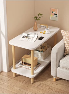 Double Layer MDF Engineering Board Coffee Table Sofa Side Table For Living Room Easy to Install