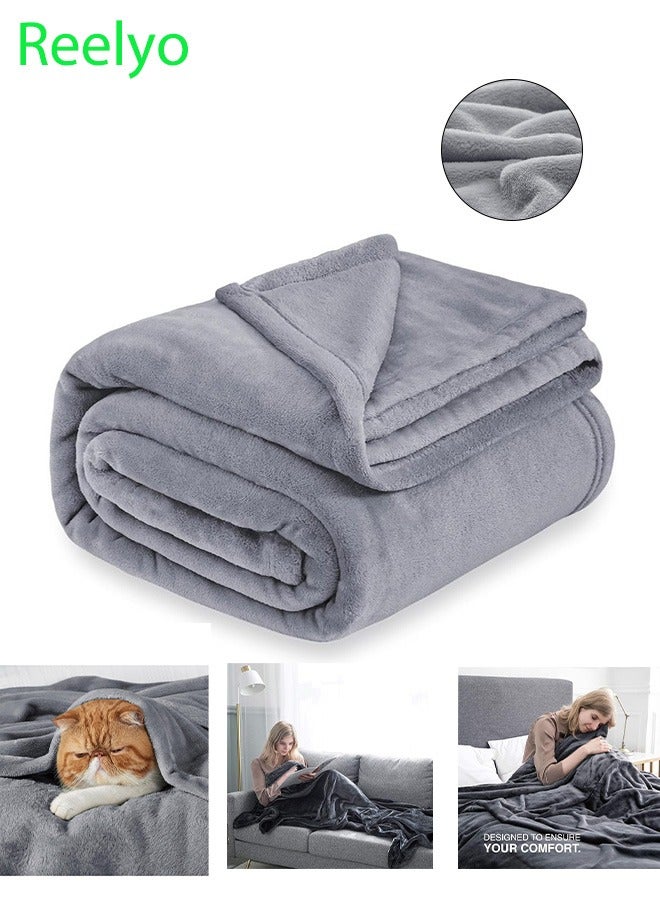 ريليو بطانية من الفلانيل الصوفية بلون المرجان، ناعمة للغاية وخفيفة الوزن، بطانية سرير فاخرة من الألياف الدقيقة، ناعمة ومريحة للغاية لجميع المواسم، مناسبة للسرير والأريكة والسفر والتخييم،  بطانيه خفيفه بطانية ثقيلة شتوية بطانيات شتويه 120×200 سم - Image 1