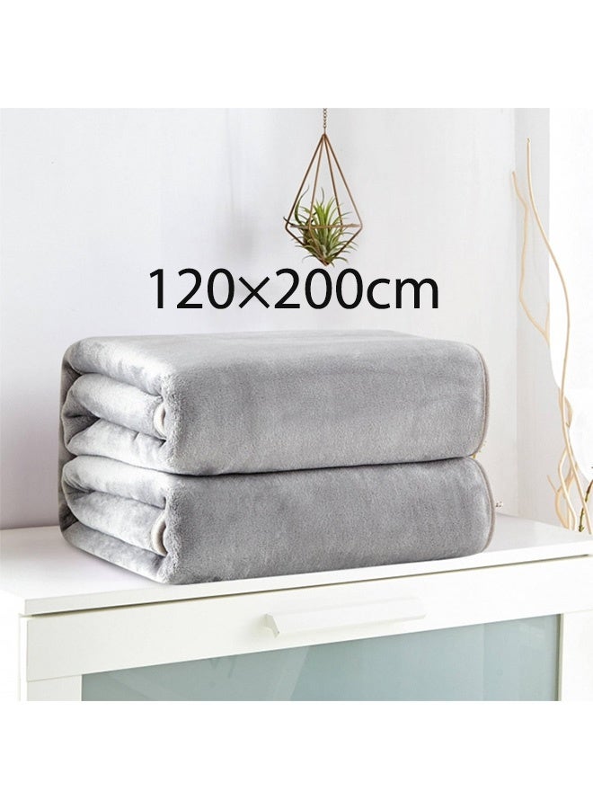 ريليو بطانية من الفلانيل الصوفية بلون المرجان، ناعمة للغاية وخفيفة الوزن، بطانية سرير فاخرة من الألياف الدقيقة، ناعمة ومريحة للغاية لجميع المواسم، مناسبة للسرير والأريكة والسفر والتخييم،  بطانيه خفيفه بطانية ثقيلة شتوية بطانيات شتويه 120×200 سم - Image 2