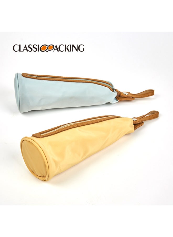 classicpacking New Creative Color Matching Stationery Box Unisex Zipper Pencil Case Student Portable Stationery Bag Custom - Image 4