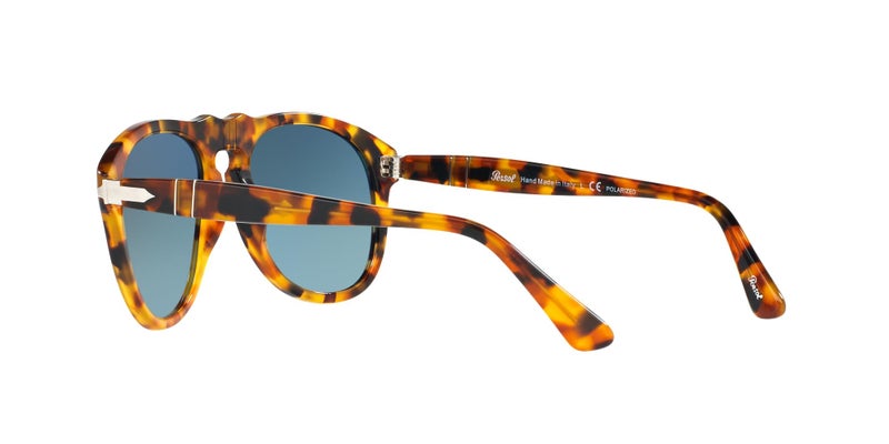 Persol PO0649 Aviator Sunglasses, Madreterra/Blue Gradient Polarized, 54 mm - Image 5