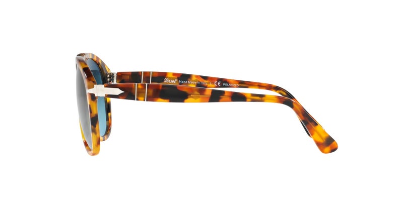 Persol PO0649 Aviator Sunglasses, Madreterra/Blue Gradient Polarized, 54 mm - Image 4