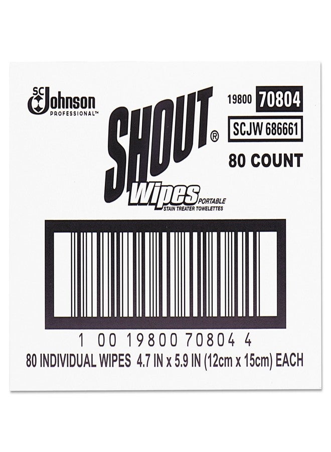 أس سي جونسون مزيل البقع الفوري SC Johnson Shout 686661 Wipe & Go، 4.7 × 5.9، 80 عبوة، عبوة من قطعة واحدة - Image 1