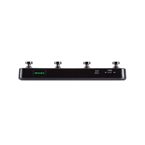 MOOER F4 Black Prime P1 Wireless Footswitch Controller for Preset Switching and Looper and Drum Machine Control - Image 1