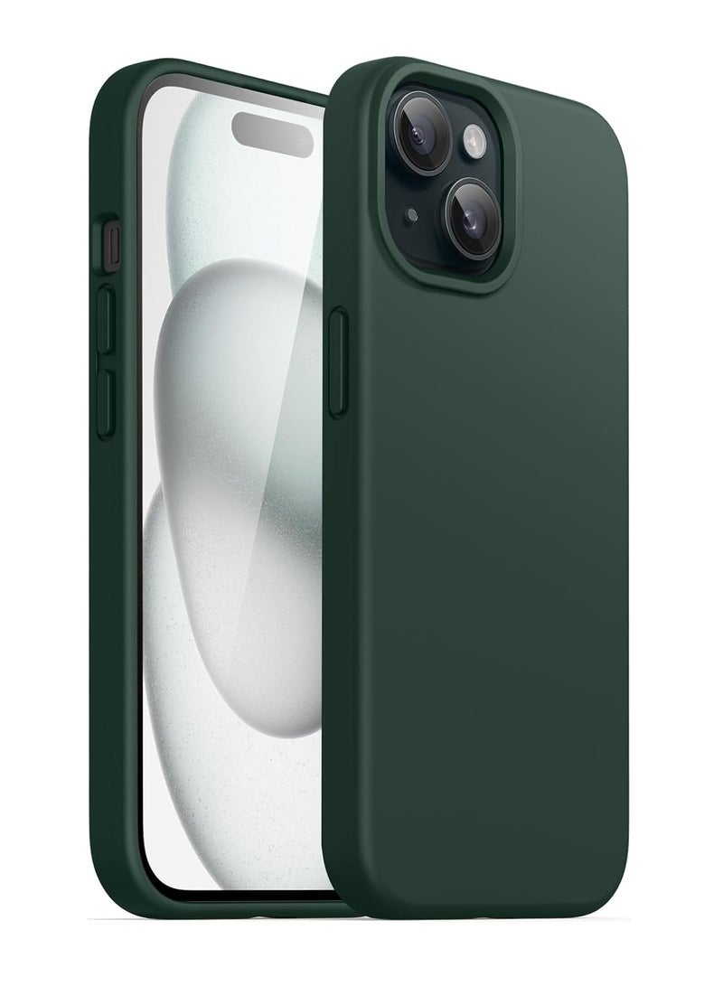 DUSALA iPhone 15 Plus Case, Liquid Silicone Phone Case for iPhone 15 Plus 6.7 Inch, Colorful Silky-Soft Protective Cover (Green) - Image 1