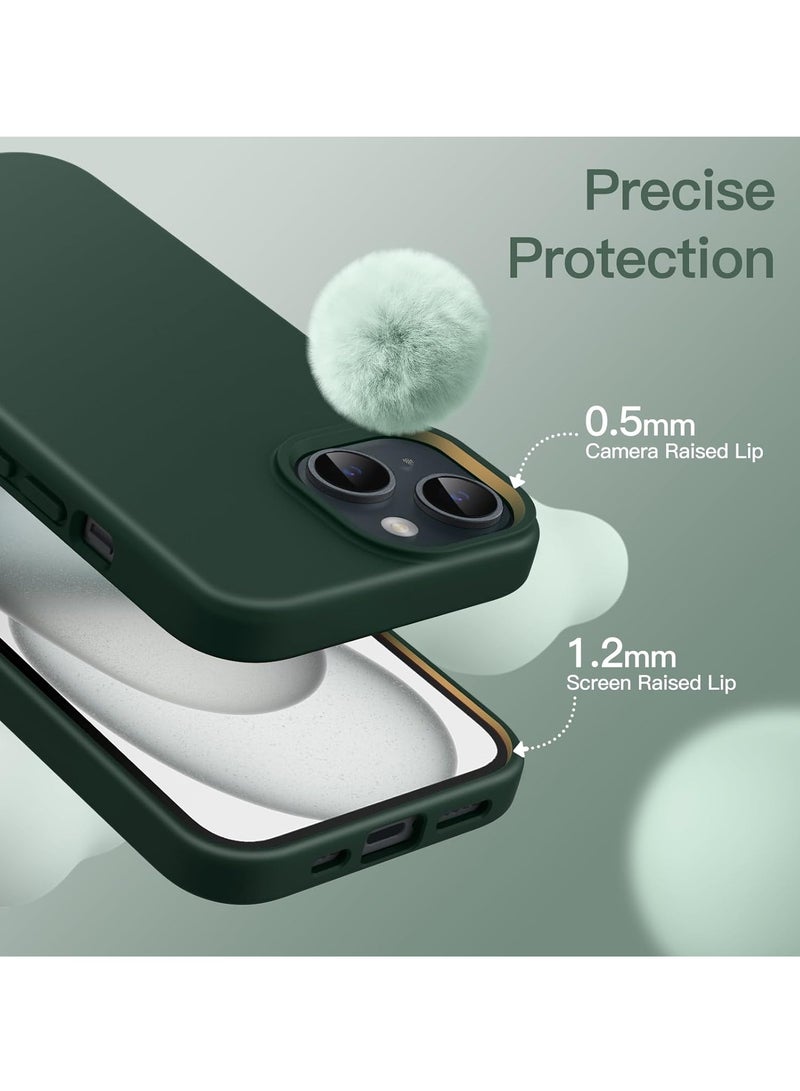 DUSALA iPhone 15 Plus Case, Liquid Silicone Phone Case for iPhone 15 Plus 6.7 Inch, Colorful Silky-Soft Protective Cover (Green) - Image 3
