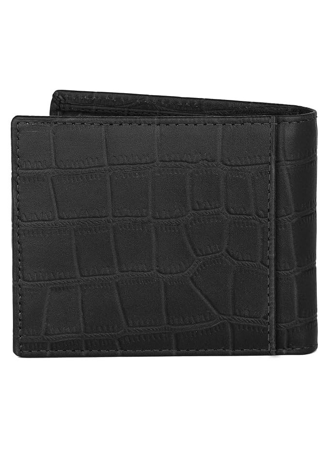 WildHorn Wildhorn India Black Croco Leather Men's Wallet (WH7311BLACKCROCO) - Image 4