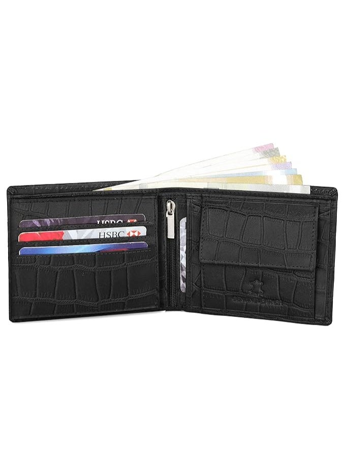 WildHorn Wildhorn India Black Croco Leather Men's Wallet (WH7311BLACKCROCO) - Image 3