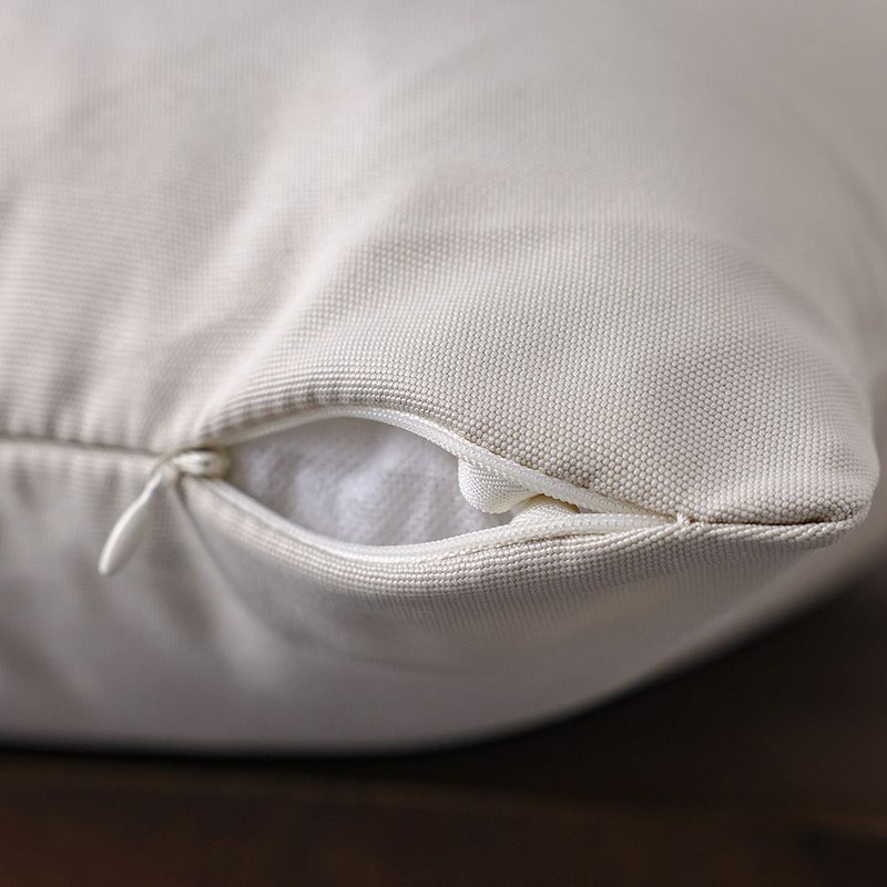 DANUBE HOME Toss Pillow With Zipper Without Piping 45X45Cm - Solid Buttercup, Beige, Unpiped Toss Pillow, 100% Polyester, For Balcony Seating And Terrace Sofas - Image 4