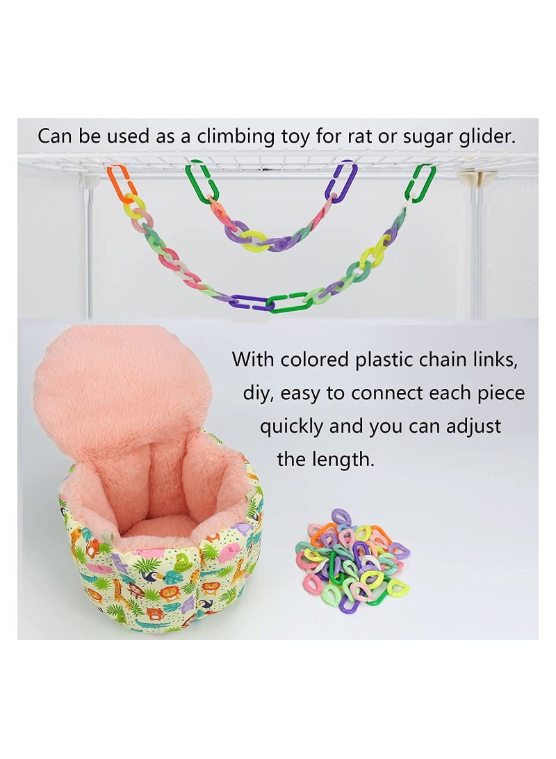 SYOSI Rat Hammock Sugar Glider Cage Accessories Small Animal Cage Rat Hammock  - Image 4