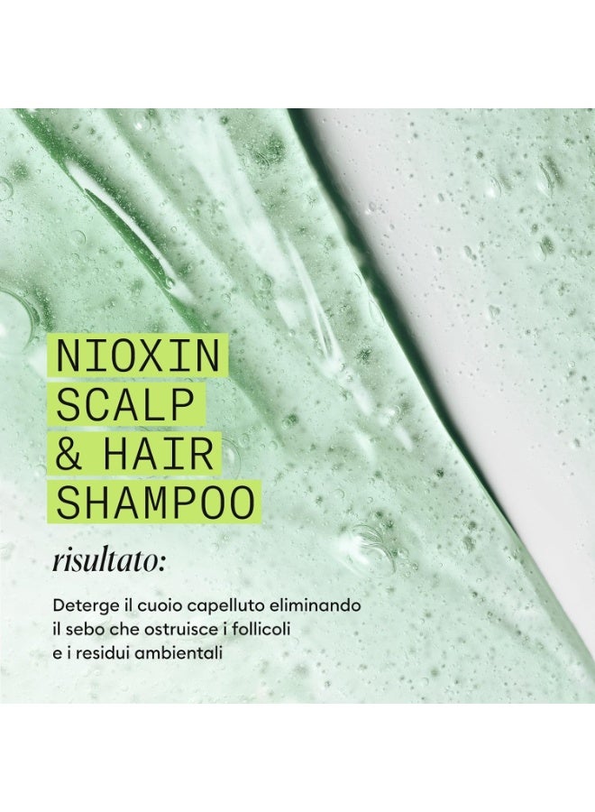 نيوكسين شامبو نيوكسين لفروة الرأس والشعر 2 - شامبو التنظيف العميق للشعر غير المعالج والخفيف بشكل واضح - مع البيوتين والكافيين والنياسيناميد (1 لتر) - Image 4