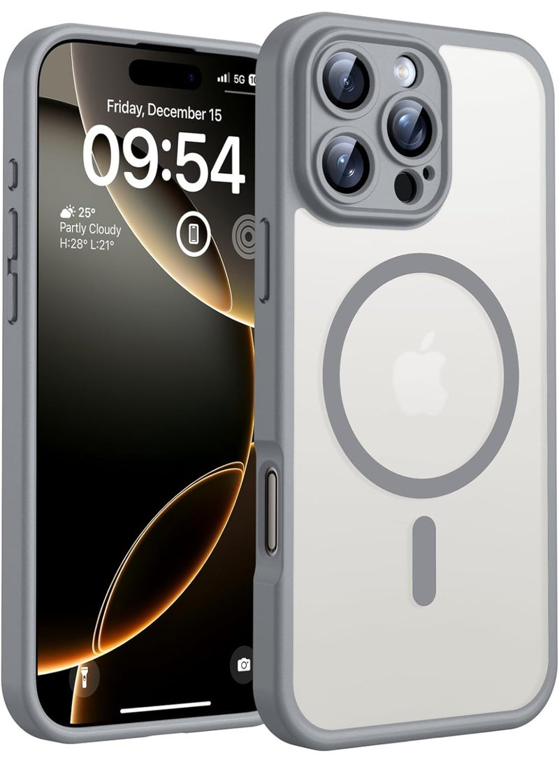 أثير حافظة iPhone 16 Pro Magsafe شفافة ، حماية كاملة للكاميرا (مع فيلم عدسة Ultra HD) مغناطيس قوي N52 ، حماية مقاومة للصدمات ، غطاء مضاد للاصفرار والخدش ، رقيقة للغاية ، غطاء مغناطيسي ، لهاتف iPhone 16 Pro 6.3 بوصة - Image 1