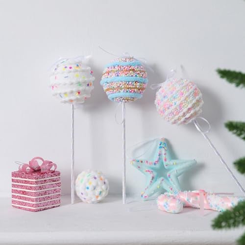 LANGXUN 6pcs Lollipop Candy Land 2025 Xmas Birthday Party Wedding Suppiles Decoration, Hanging Candy Cane Christmas Tree Décor, Christmas Decorative Hanging Ornaments Crafts - Image 4