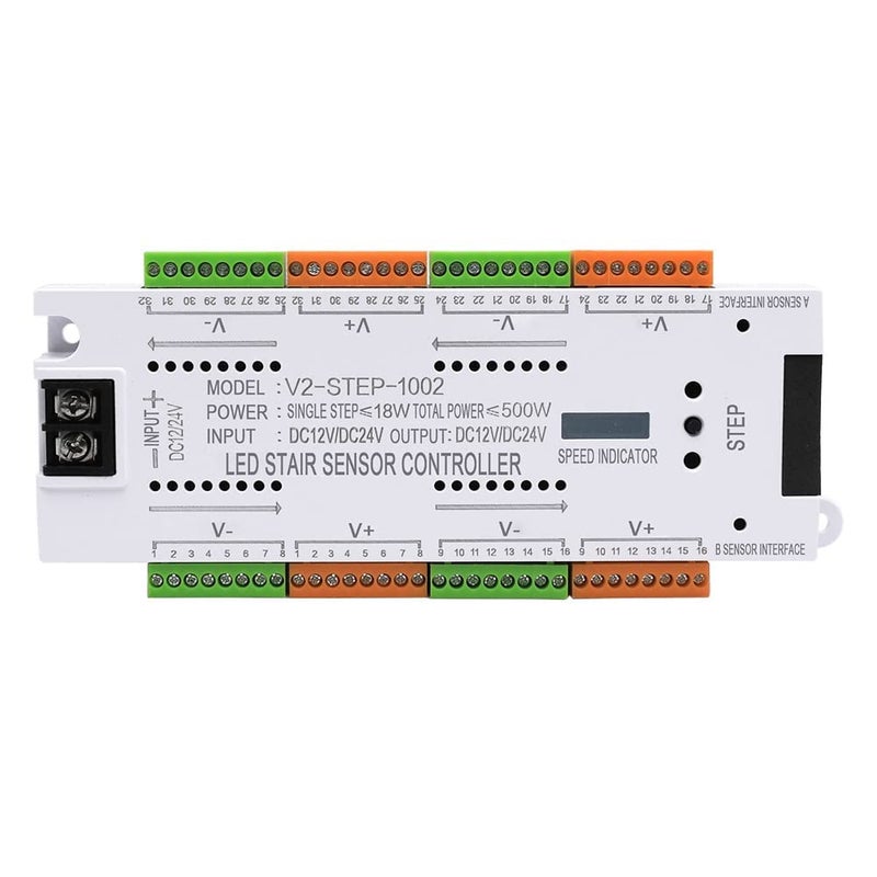 Quick Sense LED Motion Sensor Controller for LED Staircase LED Strip Lighting Upto 32 Steps Adjustable Lighting Controller 32CH Stair Controller - Image 1