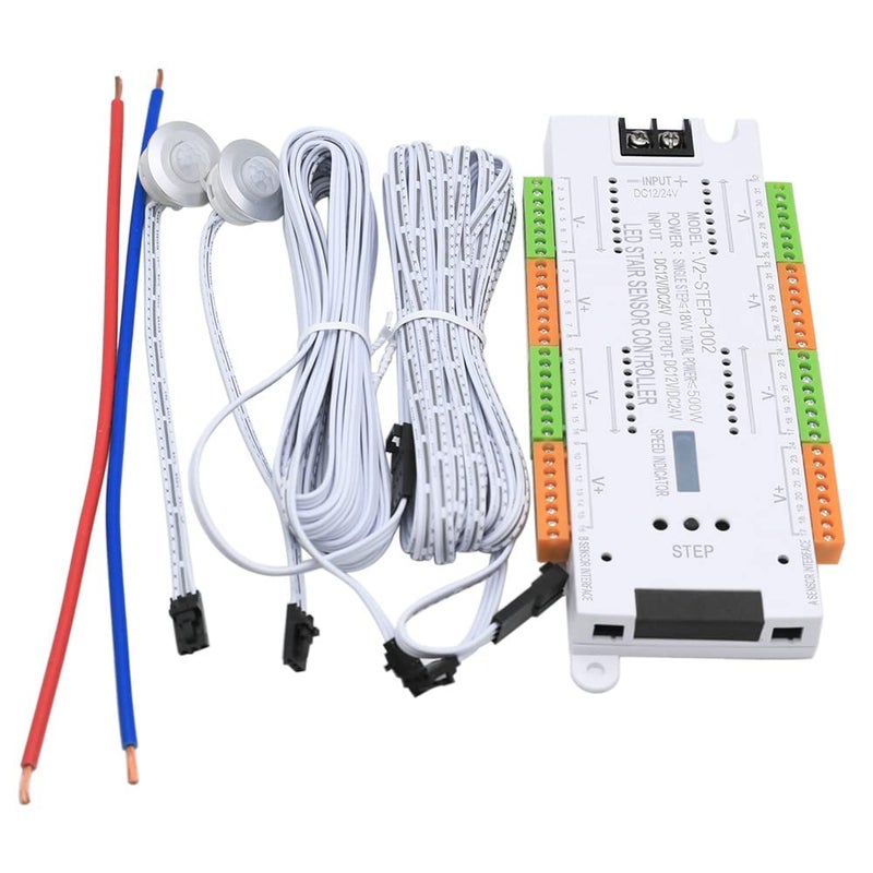 Quick Sense LED Motion Sensor Controller for LED Staircase LED Strip Lighting Upto 32 Steps Adjustable Lighting Controller 32CH Stair Controller - Image 2