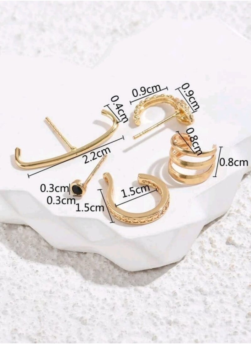 Shein 5pcs Snake Decor Earrings Copper Jewelry  - Image 4