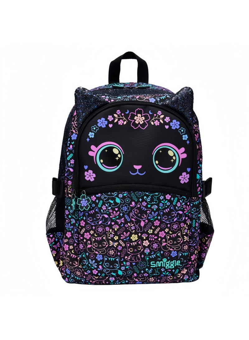 Smiggle Girls Cartoon Print Student Schoolbag Primary and Secondary School Children's Backpack Outdoor Leisure Bag Backpack 42*30CM