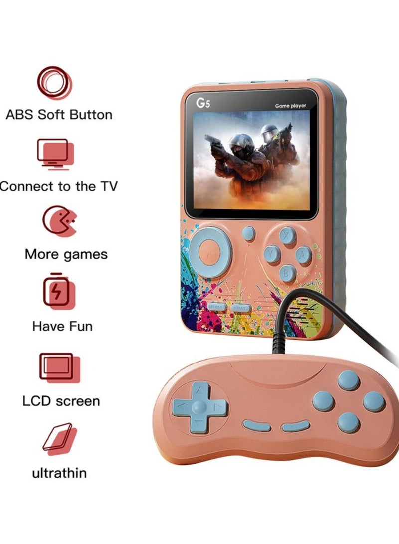 Retro Mini Handheld G5 Game Console Pink - Image 5