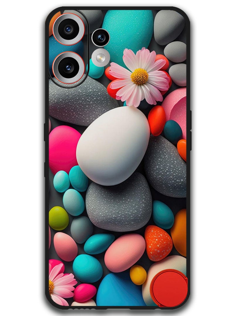 Theodor Case Compatible with Nothing CMF Phone 2 Pro 6.77 Inch Protection Shockproof Bumper Cover Colourful Stones - Image 1
