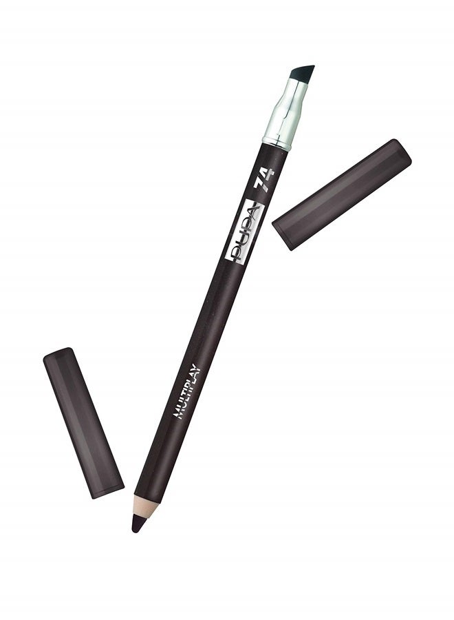 PUPA Milano Multiplay Eye Pencil - Multipurpose Pencil - Suitable For Sensitive Eyes - Soft And Smooth Texture - Paraben Free - Ophthalmologist Tested - Amazing Color - 74 I Love Brownie - 0.04 Oz - Image 1