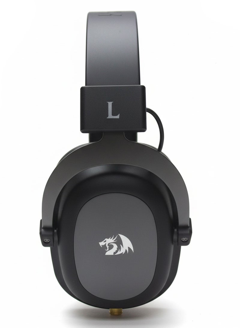 ريدراجون Wired Gaming Headset with Zeus H510-FB 3.5mm Drivers, Stereo Sound, Noise-Reducing Microphone, Comfortable Ergonomic Design, 3.5mm Jack with USB Adapter, Gaming Headphones for PC, Laptop, Console - Image 2