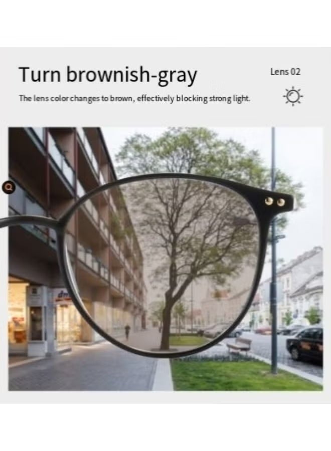 QZ Anti-Blue Light Computer Reading Lenses/Magnifying Glasses - Soft And Lightweight - Three-Stage Color Change - Suitable For Both Men And Women - More Suitable For Office Workers - Image 5