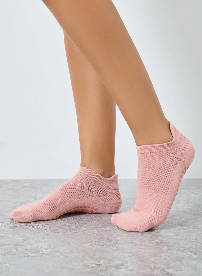 ستايلي اكتيف جوارب يوغا مبطنة بقاعدة سيليكون