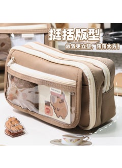 2024 Pencil Bag Ins High-value Simple Stationery Box High-end Sense 2024 for Primary School Students Womens Pencil Case Stationery Bag Lavender purple