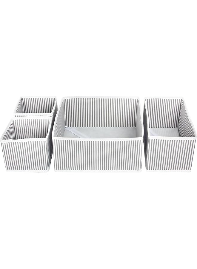 Green Tiger Drawer Organizer Set of 4 Underwear Drawer Organisers, Wardrobe Organisers for Bras, Socks, Ties, and Scarves, Foldable Fabric Storage Boxes - Image 1